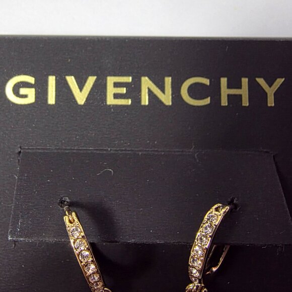 Givenchy Topaz Dangle Teardrop Earrings with CZ accents - Picture 3 of 6